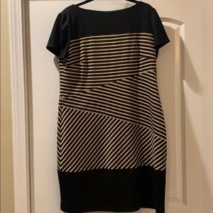 New York & Co black & gold Dress